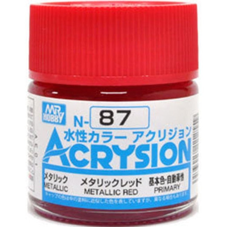 GSI Creos Mr. Hobby Acrysion Water Based Color N-87 【METALLIC METALLIC RED】