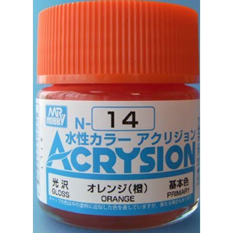 GSI Creos Mr. Hobby Acrysion Water Based Color N-14 【GLOSS ORANGE】