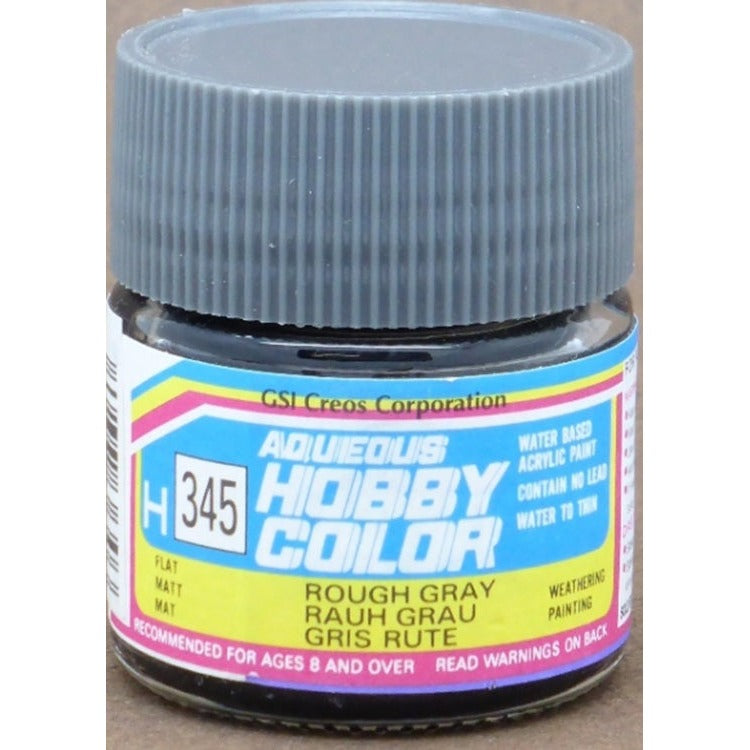 GSI Creos Mr. Hobby Aqueous Color H-345 【FLAT ROUGH GRAY】