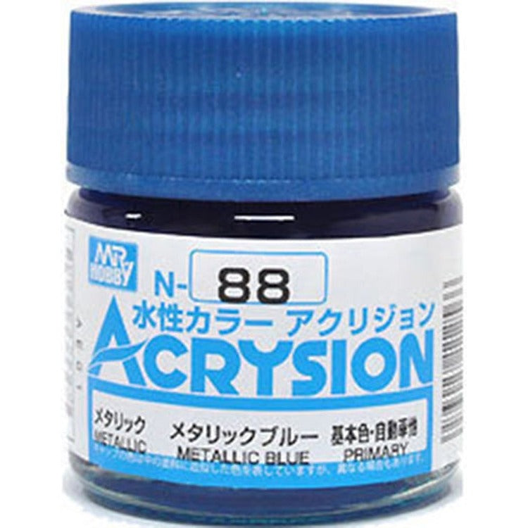 GSI Creos Mr. Hobby Acrysion Water Based Color N-88 【METALLIC METALLIC BLUE】