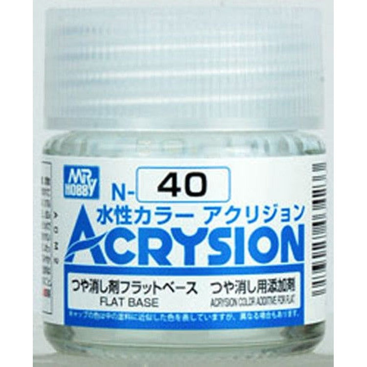 GSI Creos Mr. Hobby Acrysion Water Based Color N-40 【FLAT BASE】