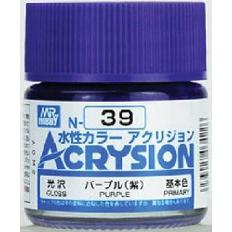 GSI Creos Mr. Hobby Acrysion Water Based Color N-39 【GLOSS PURPLE】
