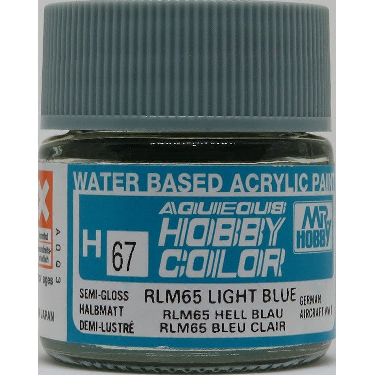 GSI Creos Mr. Hobby Aqueous Color H-067 【SEMI GLOSS RLM65 LIGHT BLUE】