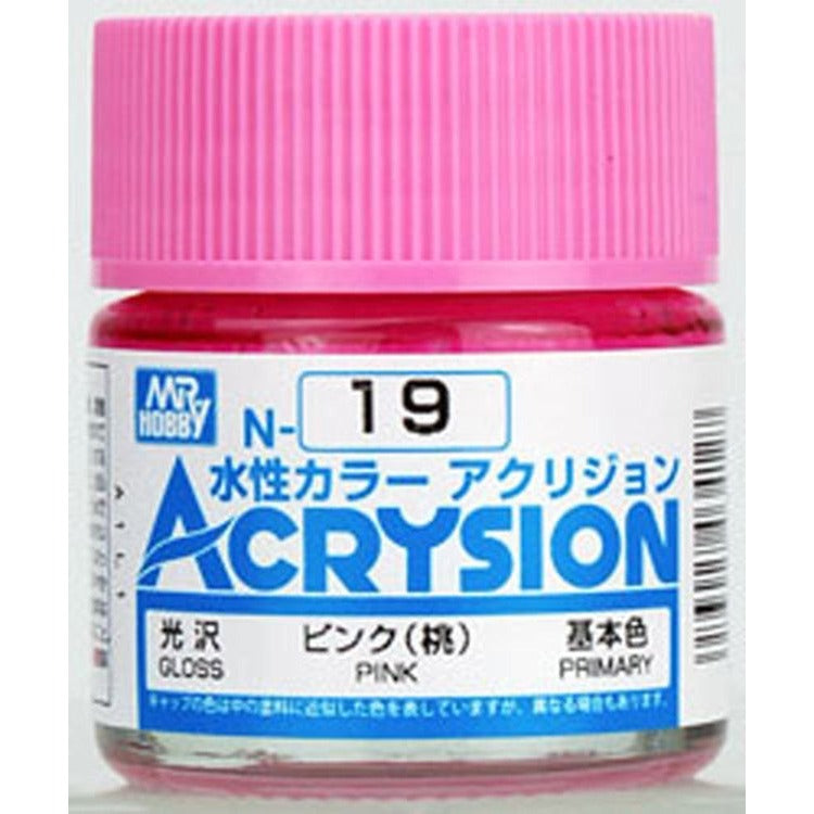 GSI Creos Mr. Hobby Acrysion Water Based Color N-19 【GLOSS PINK】