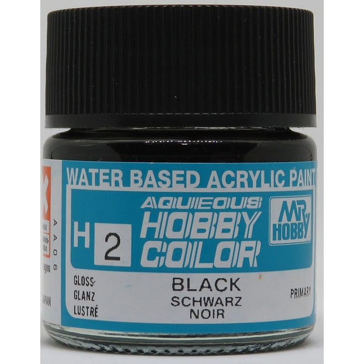 GSI Creos Mr. Hobby Aqueous Color H-002 【GLOSS BLACK】