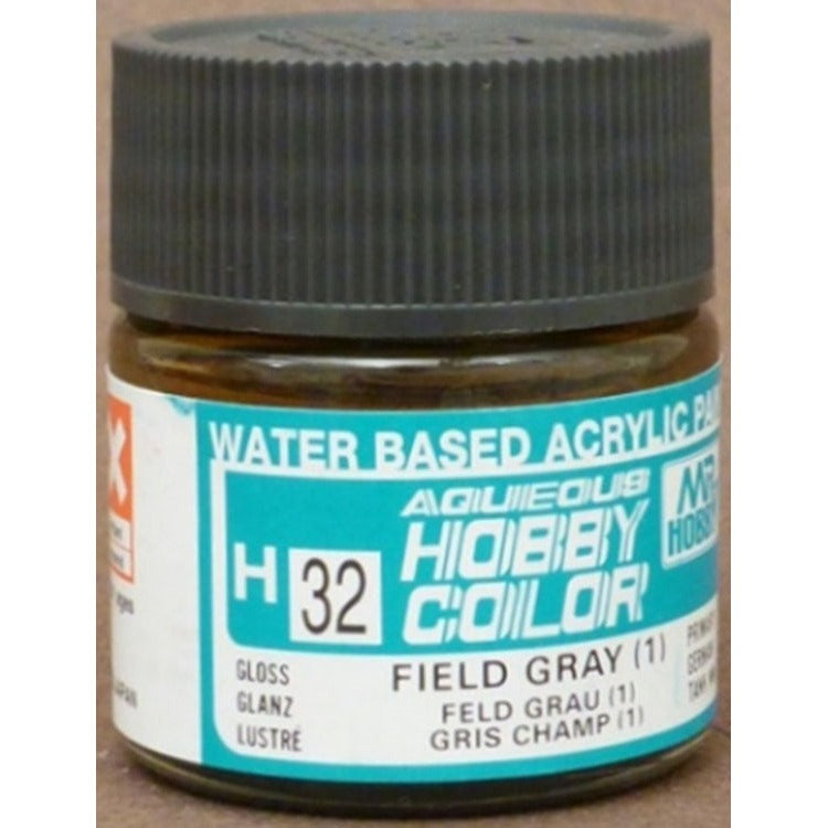GSI Creos Mr. Hobby Aqueous Color H-032 【GLOSS FIELD GRAY 1】
