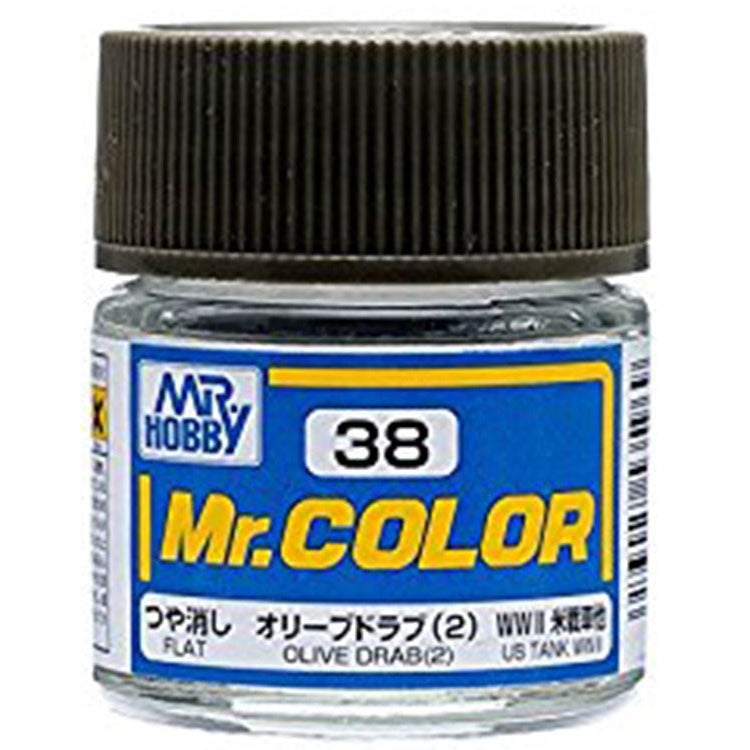 GSI Creos Mr. Color 038 Olive Drab (2) (SEMI GLOSS) 10ml