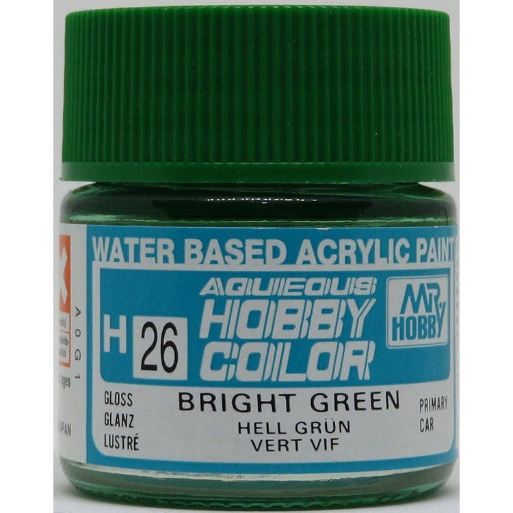 GSI Creos Mr. Hobby Aqueous Color H-026 【GLOSS BRIGHT GREEN】