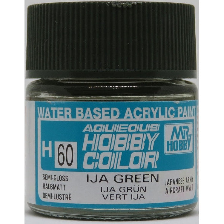 GSI Creos Mr. Hobby Aqueous Color H-060 【SEMI GLOSS IJA GREEN 2】
