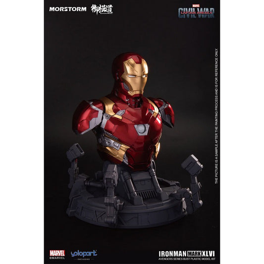 Iron Man Mark XLVI Bust Plastic Model Kit