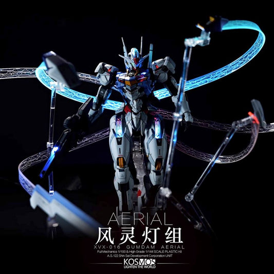 Kosmos FM 1/100 XVX-016 Gundam Aerial Funnel Colorful RGB LED Matrix