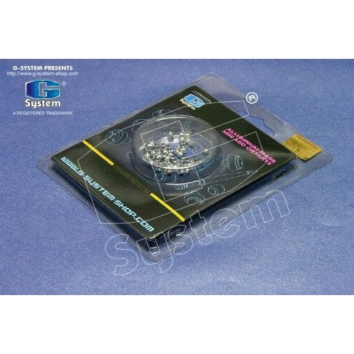 G System - Aluminum-made beads (basic coating) Ø 3 x 3 mm