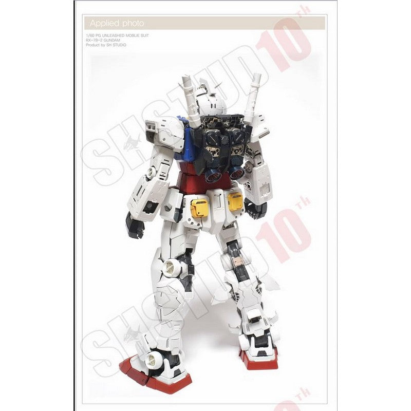 SH STUDIO PGU PG 1/60 RX-78-2 Original Gundam Details Explosive Armor etched metal upgrade kit