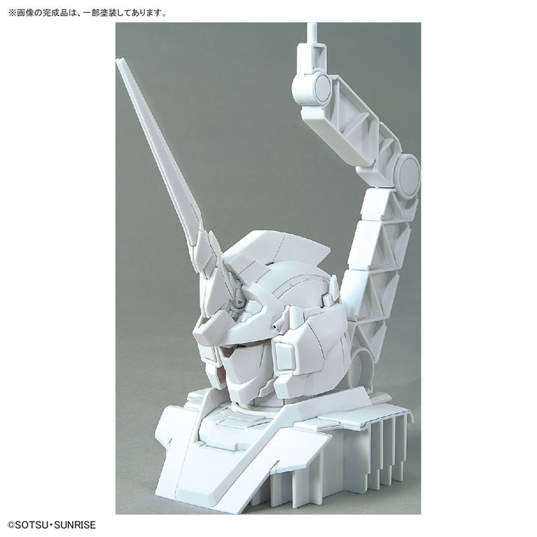 1/48 Gundam Base Limited Unicorn Gundam Head Display Base (Psycho Frame Color Variation Ver.) & Unicorn Gundam Unit 2 Banshee Head Display Base Set