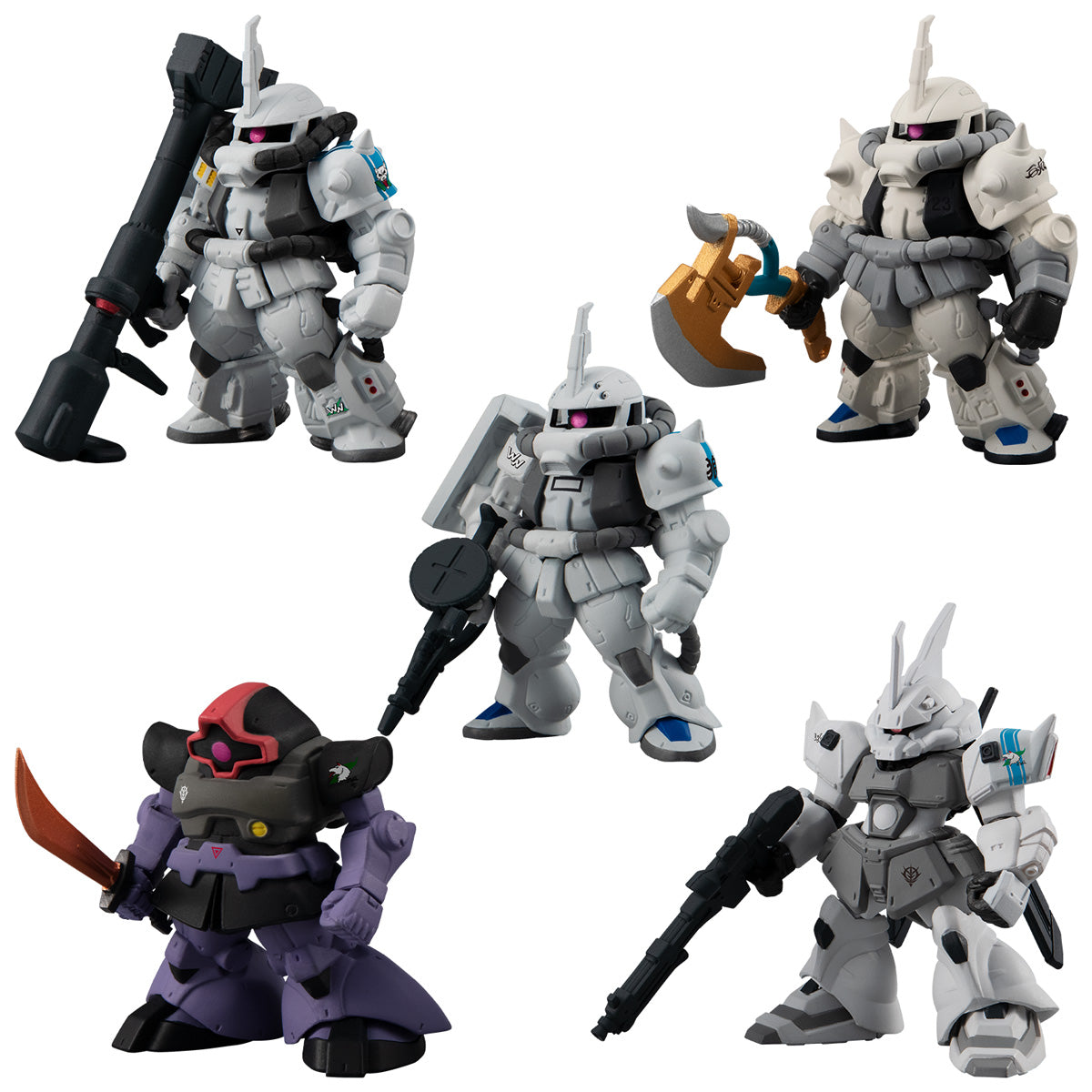 【Preorder in Feb 2024】FW Gundam Converge Core The White Wolf Of Solomon Set  W/O Gum