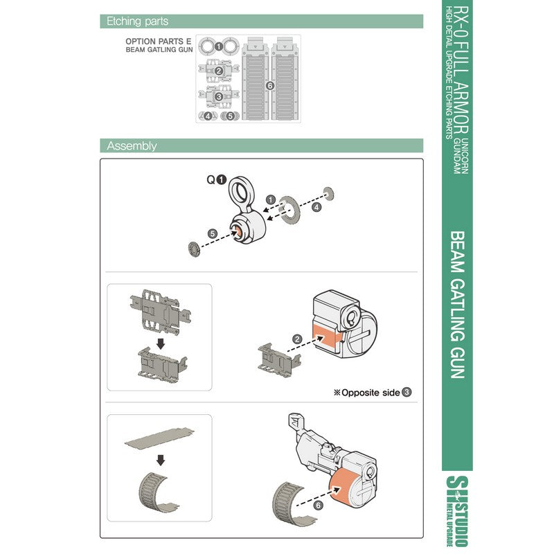 SH STUDIO MG 1/100 RX-0 Full-Armor Unicorn Gundam Metal etched metal upgrade kit