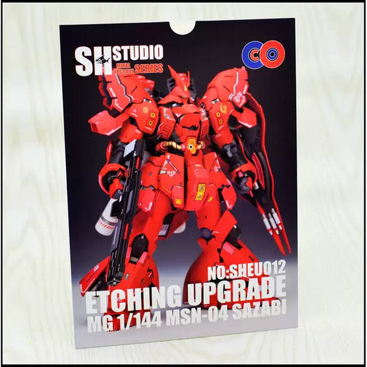 SH STUDIO 1/144 RG Sazabi etched metal upgrade kit