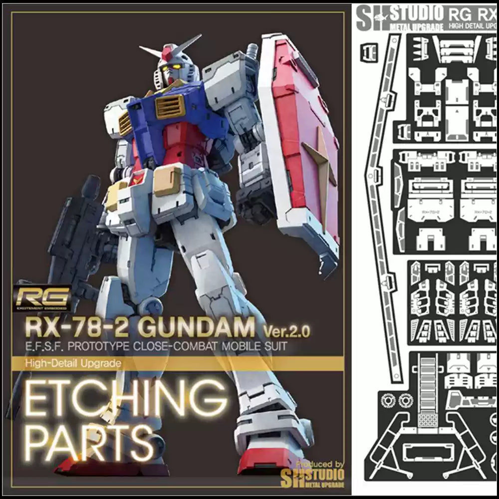 SH STUDIO RG 1/144 RX-78-2 Gundam 2.0 Metal etched metal upgrade