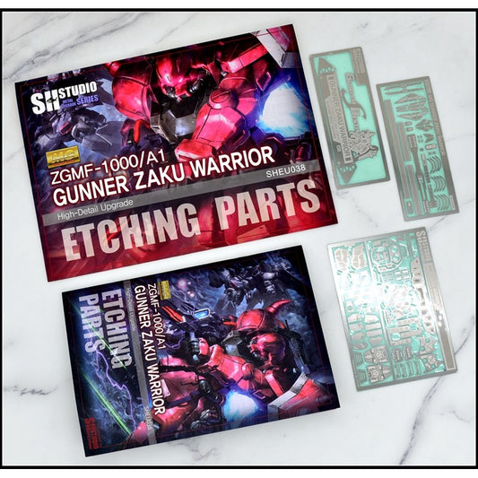 SH STUDIO MG ZGMF-1000/A1 Gunner Zaku Warrior etched metal upgrade kit