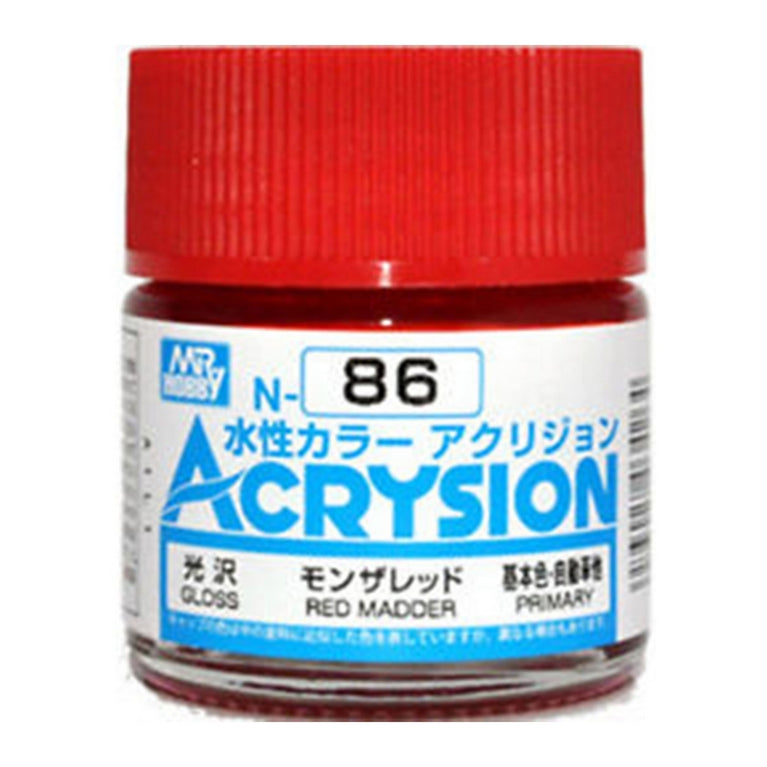 GSI Creos Mr. Hobby Acrysion Water Based Color N-86 【GLOSS RED MADDER】
