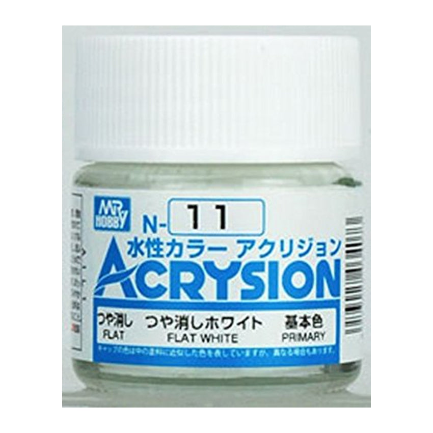 GSI Creos Mr. Hobby Acrysion Water Based Color N-11 【FLAT WHITE】