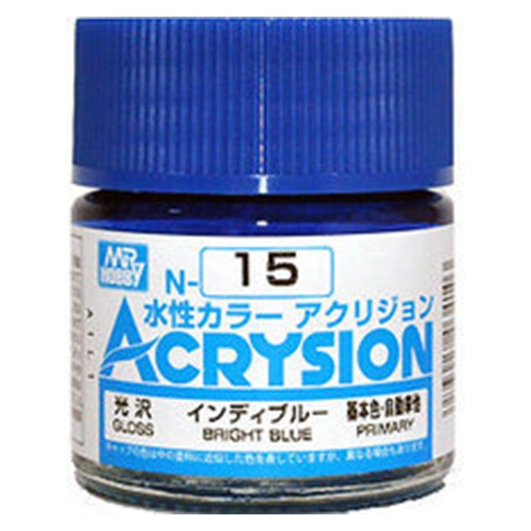 GSI Creos Mr. Hobby Acrysion Water Based Color N-15 【LOSS BRIGHT BLUE】