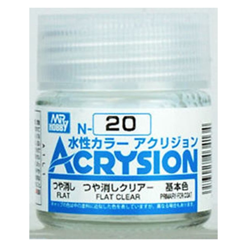 GSI Creos Mr. Hobby Acrysion Water Based Color N-20 【FLAT CLEAR】