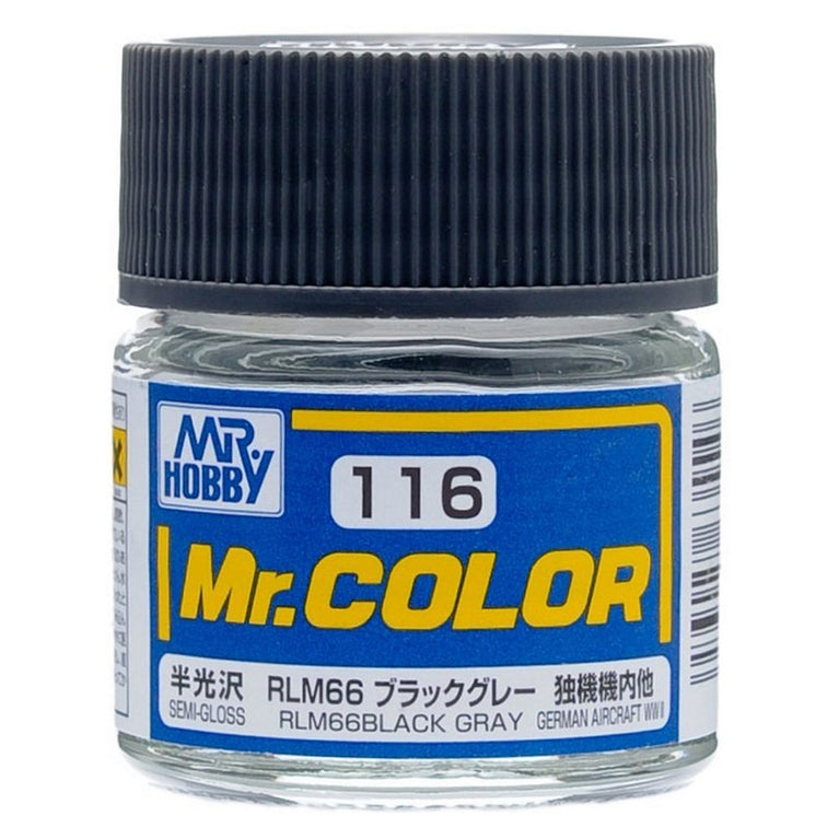 GSI Creos Mr. Color 116 RLM66 Black Gray (SEMI GLOSS) 10ml