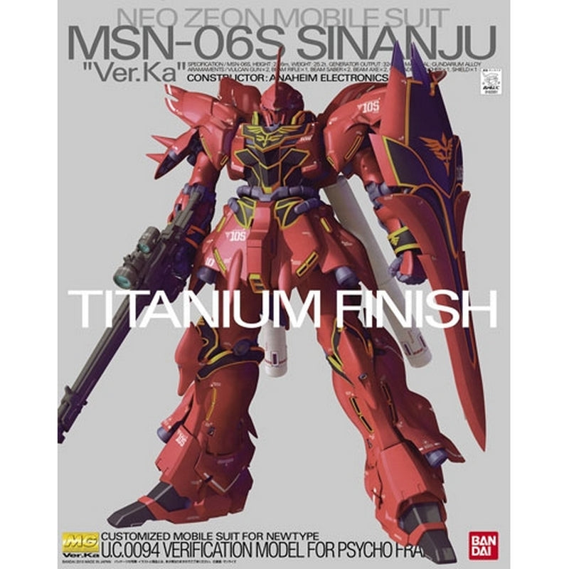 MG 1/100 MSN-06S Sinanju Ver. Ka TITANIUM FINISH Ver.