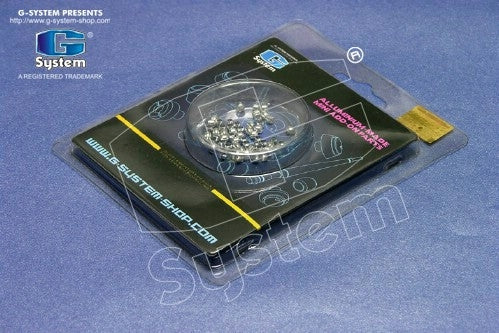 G System - Aluminum-made beads (basic coating) 3 x 3 mm