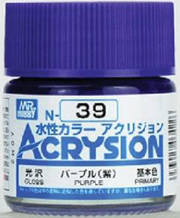 GSI Creos Mr. Hobby Acrysion Water Based Color N-39 【GLOSS PURPLE】