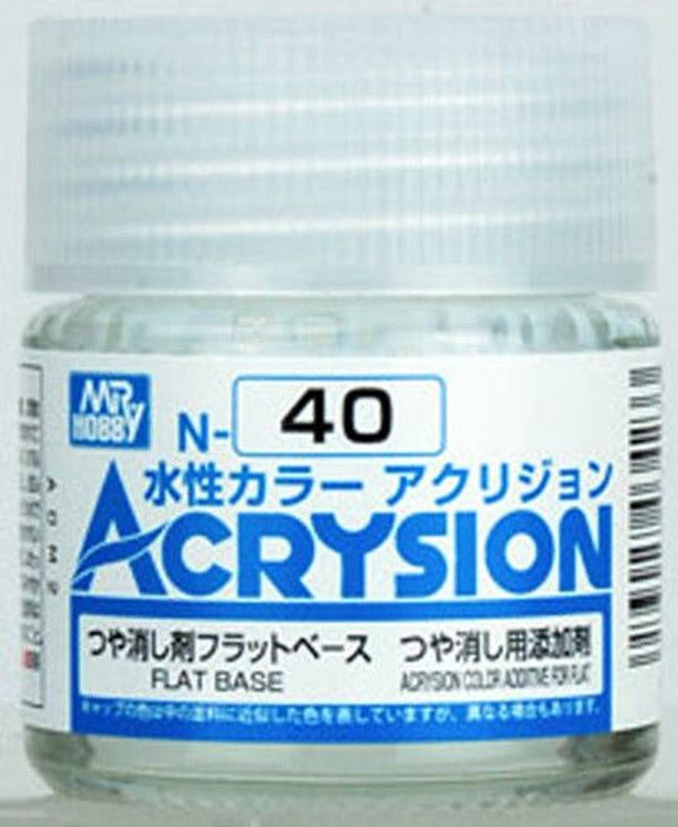 GSI Creos Mr. Hobby Acrysion Water Based Color N-40 【FLAT BASE】