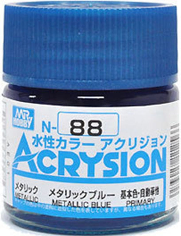 GSI Creos Mr. Hobby Acrysion Water Based Color N-88 【METALLIC METALLIC BLUE】