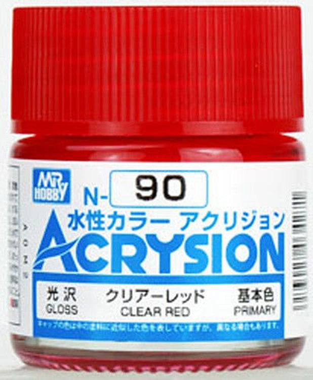 GSI Creos Mr. Hobby Acrysion Water Based Color N-90 【GLOSS CLEAR RED】