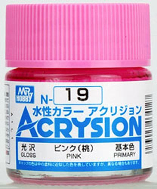 GSI Creos Mr. Hobby Acrysion Water Based Color N-19 【GLOSS PINK】