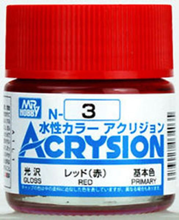 GSI Creos Mr. Hobby Acrysion Water Based Color N-3 【GLOSS RED】