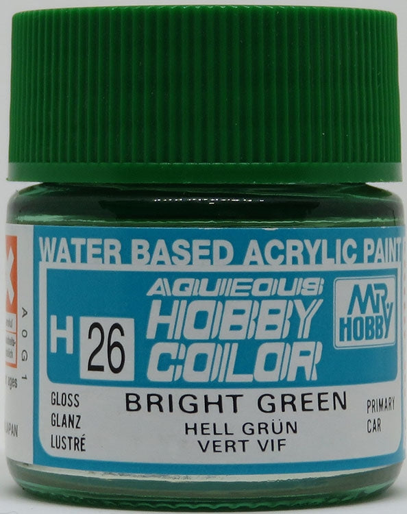 GSI Creos Mr. Hobby Aqueous Color H-026 【GLOSS BRIGHT GREEN】