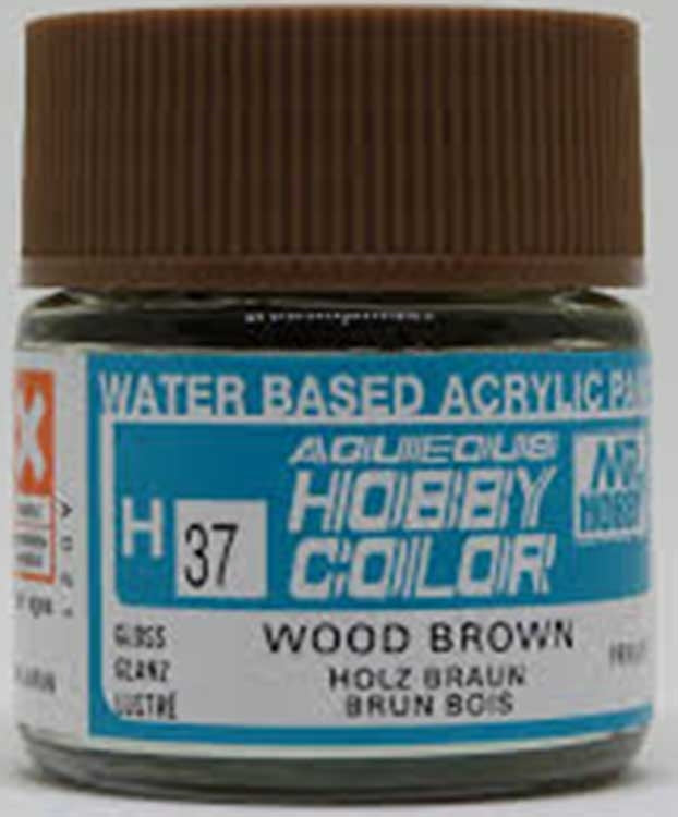 GSI Creos Mr. Hobby Aqueous Color H-037 【GLOSS WOOD BROWN】