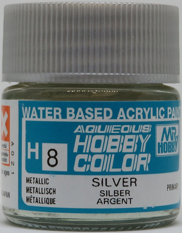 GSI Creos Mr. Hobby Aqueous Color H-008 【GLOSS SILVER】