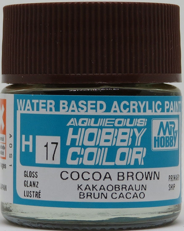 GSI Creos Mr. Hobby Aqueous Color  H-017 【GLOSS COCOA BROWN】