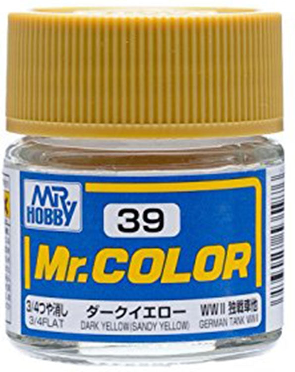 GSI Creos Mr. Color 039 Dark Yellow (SANDY YELLOW) (FLAT) 10ml