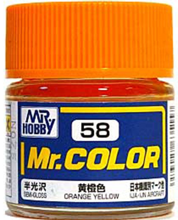 GSI Creos Mr. Color 058 Orange Yellow (SEMI GLOSS) 10ml