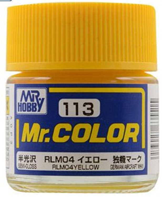 GSI Creos Mr. Color 113 RLM04 Yellow (SEMI GLOSS) 10ml