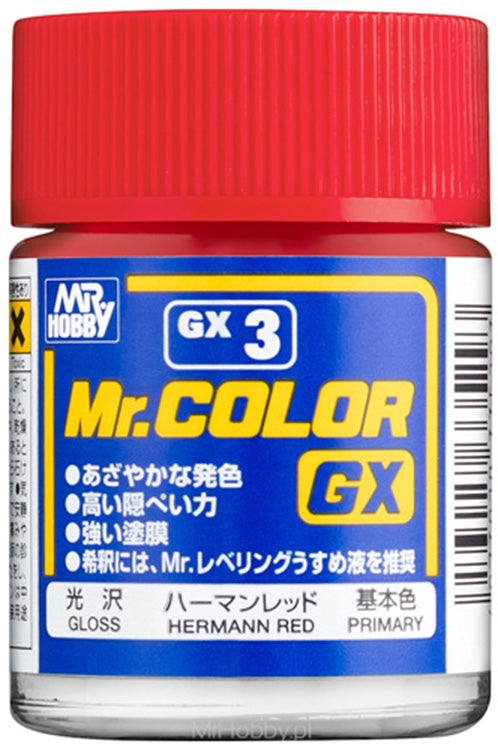 GSI Creos Mr. Color GX003 Hermann Red (GLOSS) 18ml
