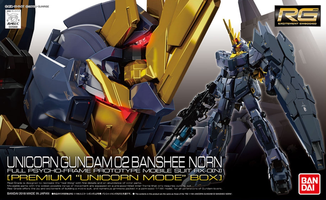 RG 027 SP 1/144 Unicorn Gundam 02 Banshee Norn - 4549660258889