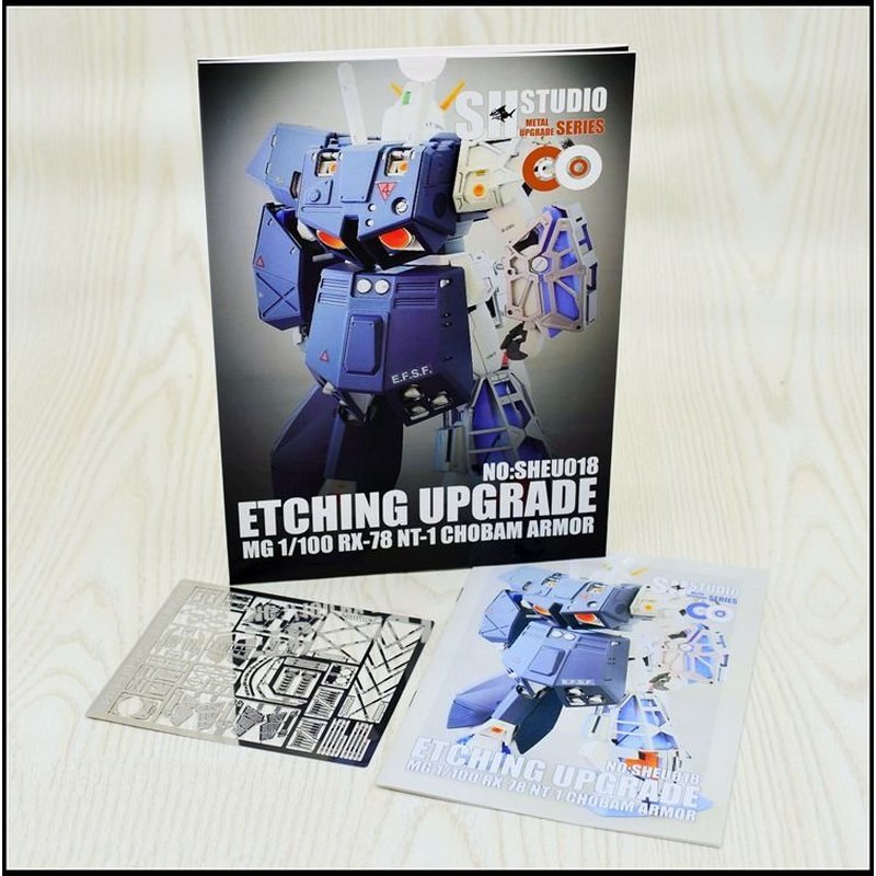 SH STUDIO MG 1/100 RX-78 NT-1 Chobam armor etched metal upgrade kit