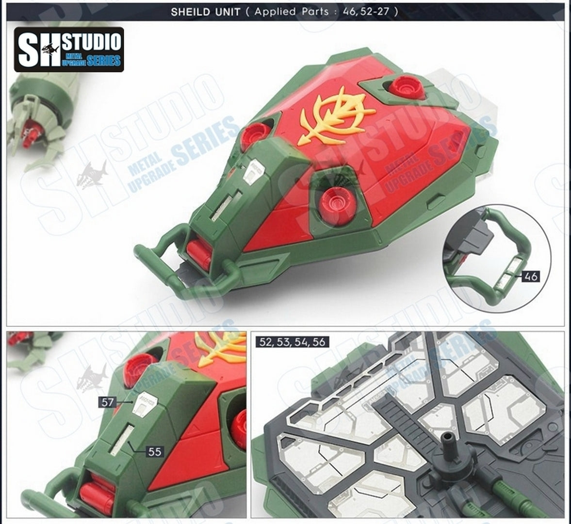 SH STUDIO 1/100 RE/100 Hamma-Hamma etched metal upgrade kit