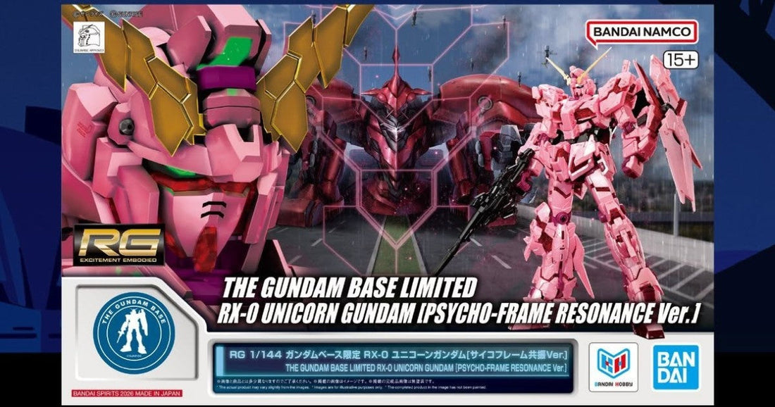 RG Unicorn Gundam Psycho-Frame Resonance Ver. Revealed for The Gundam Base Sydney featured image