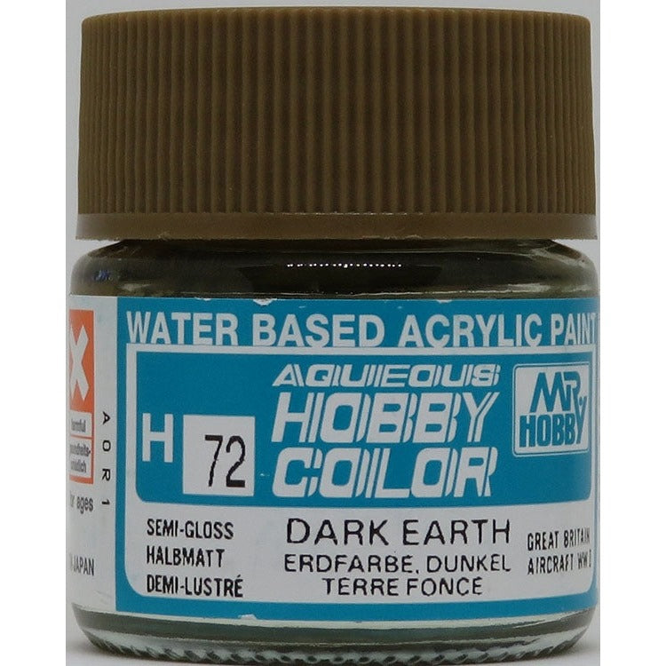 GSI Creos Mr. Hobby Aqueous Color H-072 【SEMI GLOSS DARK EARTH】