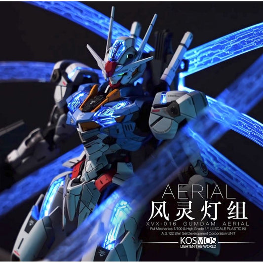 Kosmos FM 1/100 XVX-016 Gundam Aerial Funnel Colorful RGB LED Matrix